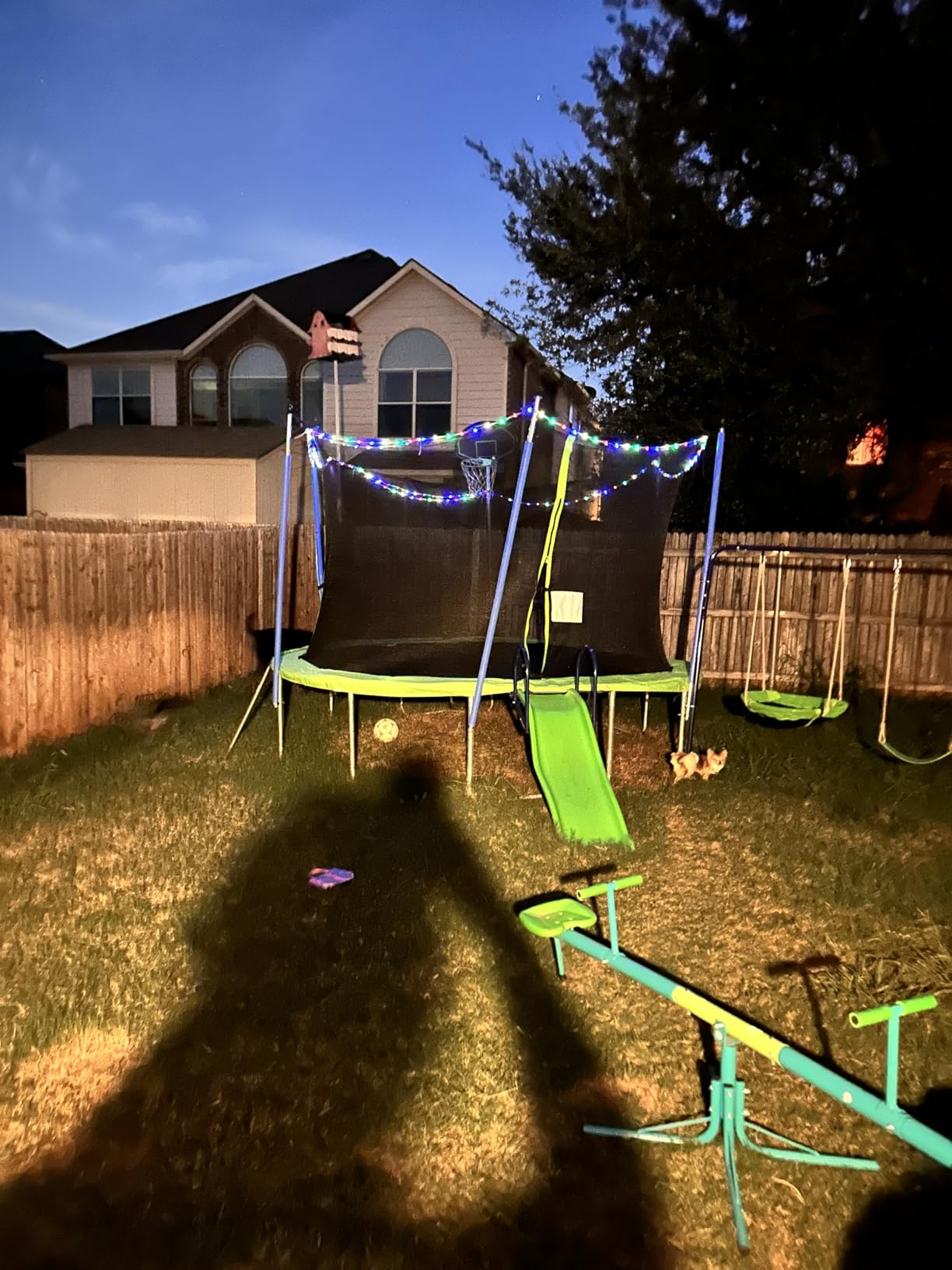 Amictoy Seesaw for Kids Outdoor, 360° Spin Teeter Totter, 100 lb Seat | 2-player bounce-and-spin fun with soft handles, cushioning bar, 3-section frame, and portable 15 lb build for yards or parks. customer photo 1