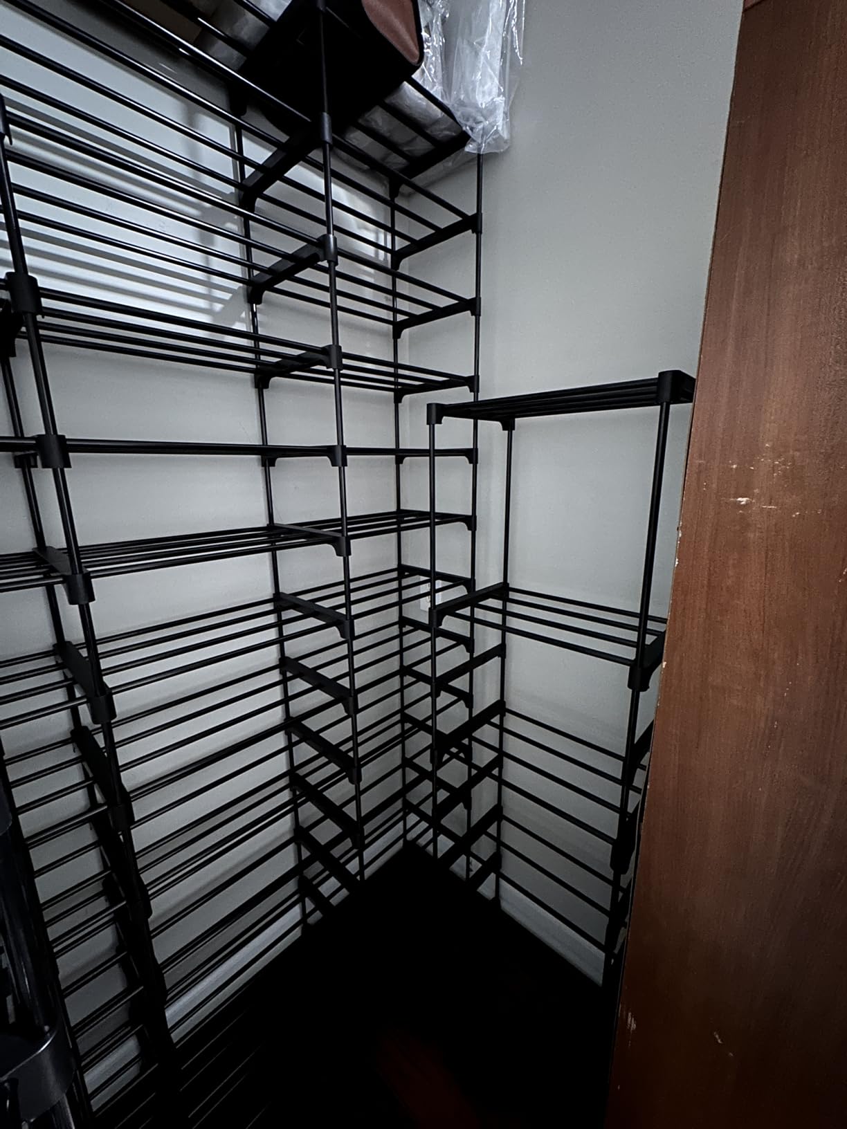 Ekisemio Shoe Rack Large Capacity 72 Pairs Tall Shoe Shelf, 3 Row 12 Tiers Sturdy Metal Shoe Organizer for Entryway, Closet, Bedroom, Black customer photo 1