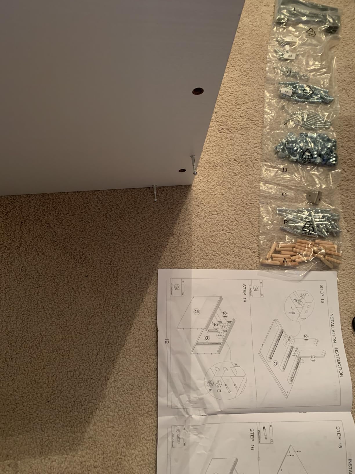 SEDETA Office Desk with 3 Drawers, 55