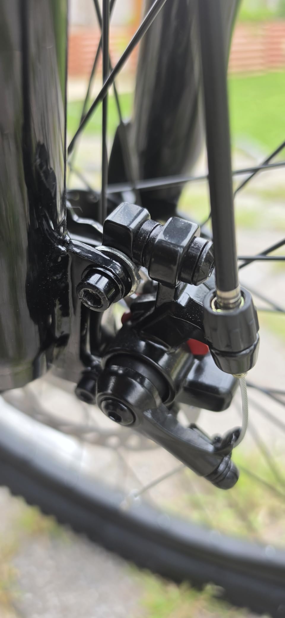24/26/27.5 Inch Mountain Bike Full Suspension, 21 Speed Mountain Bicycle with Dual Disc Brakes, High-Carbon Steel Frame, Trail Commuter City MTB Bicycle for Teenagers Adult Men customer photo 2