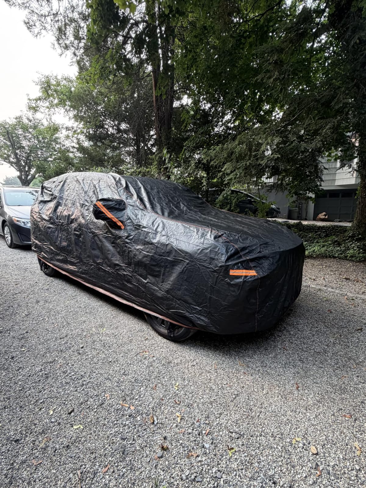 6 Layer Heavy Duty Car Cover Waterproof All Weather Protection with Cotton Liner, Full Exterior Outdoor Cover for Sun Rain Snow UV Protection, Fits Sedan 186-193 inchs customer photo 2