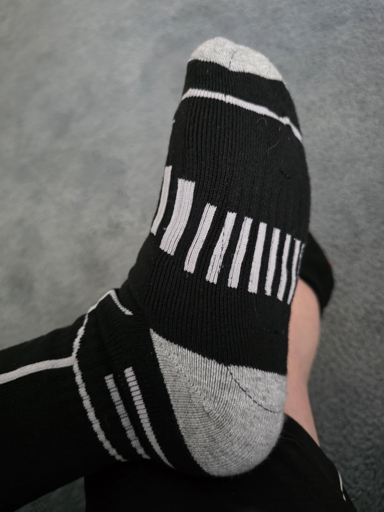 FREEHILL Merino Wool Rechargeable Heated Socks - Toe & Full Sole Heating | 5V 5000mAh Rechargeable Battery, One-Button, 3 Heat Levels, Soft & Breathable, Flat Cable for Better Fit customer photo 2