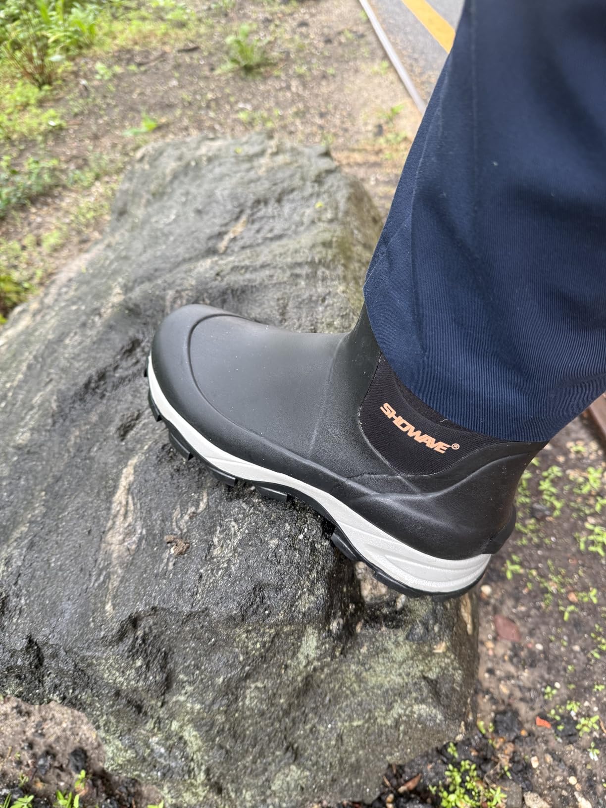 Short Rubber Boots for Men Waterproof Rain Boots Hunting Shoes customer photo 1