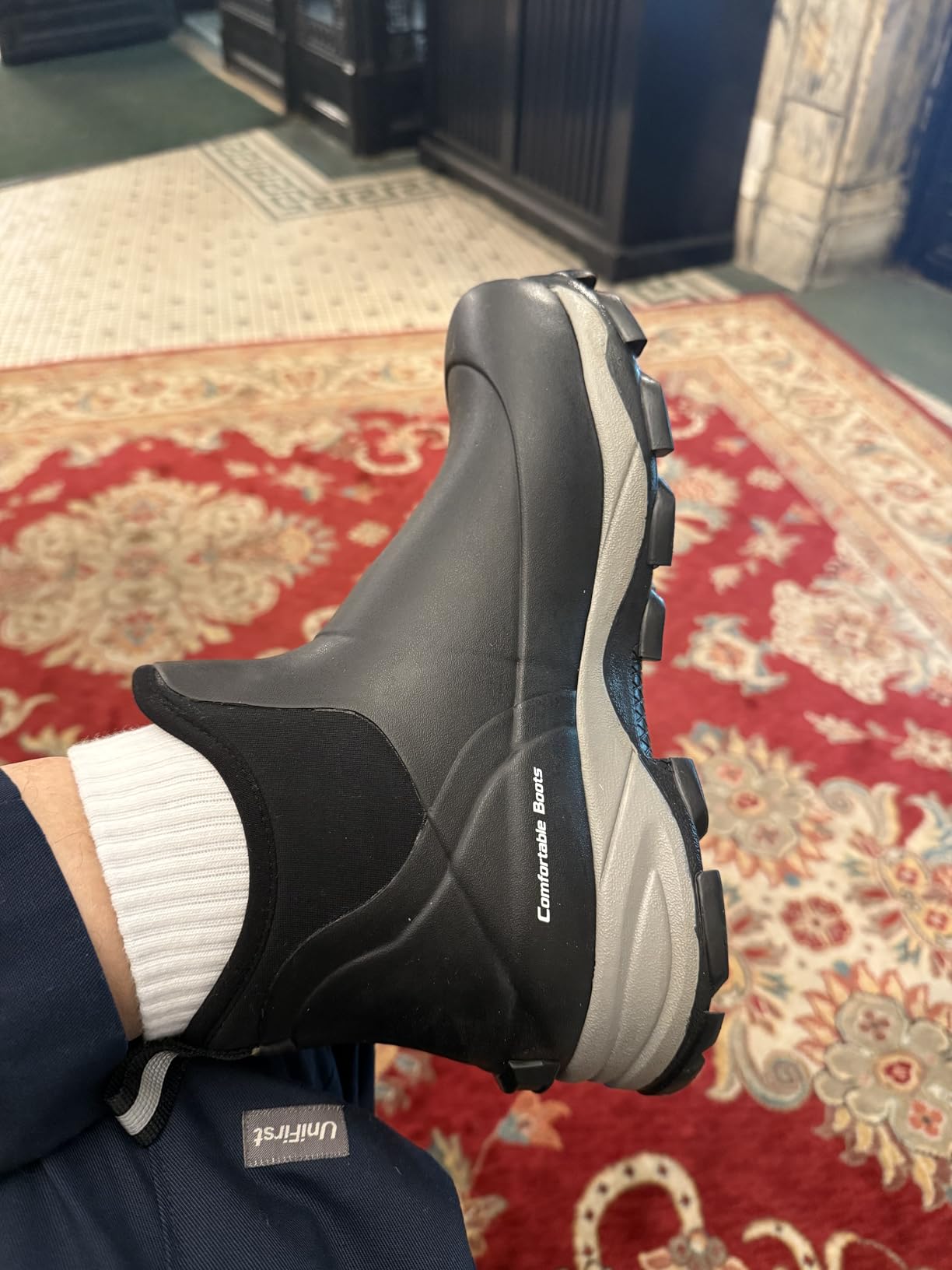 Short Rubber Boots for Men Waterproof Rain Boots Hunting Shoes customer photo 2