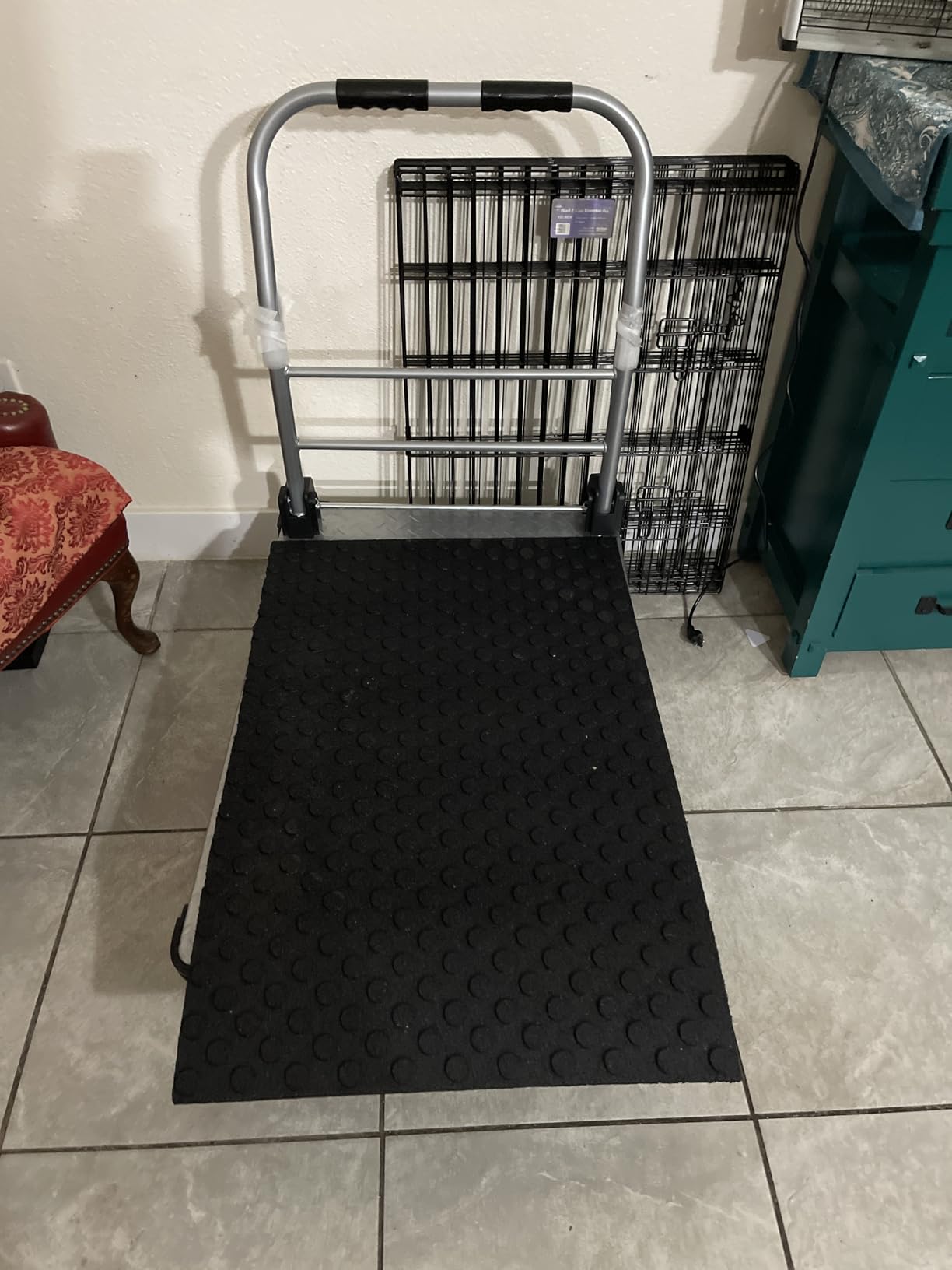 2200 lbs. Capacity Foldable Push Cart Dolly | Moving Platform Hand Truck | Heavy Duty Space Saving Collapsible | Swivel Flat Bed Wagon customer photo 2