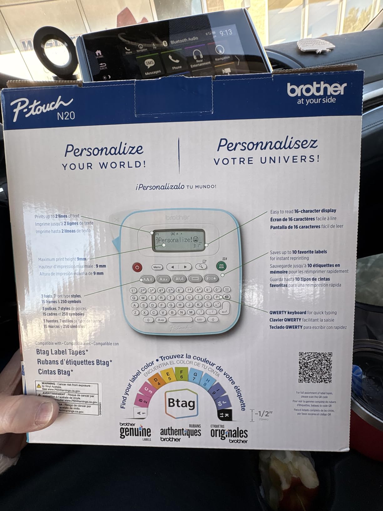 Brother P-Touch PT-N20 Personal Desktop Label Maker customer photo 1