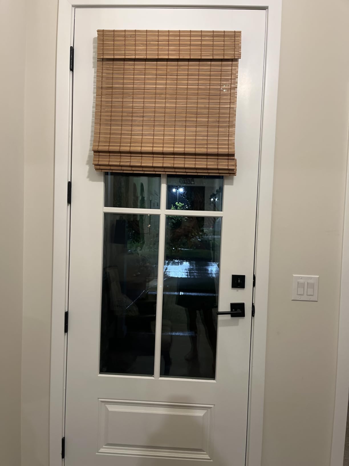 AGESISI Bamboo Roman Shades with Valance Cover, Cordless Blinds for Indoor Windows, Light Filtering Woven Wood Shades for Home & Patio, Privacy Protection, 22