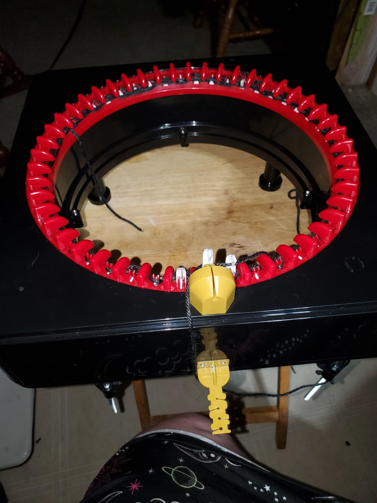 JAMIT Knitting Machine 48 Needles Knitting Crochet Machines for Adults and Beginners, Smart Knitting Loom Machine for Hat, Socks, Scarves, Gloves customer photo 2