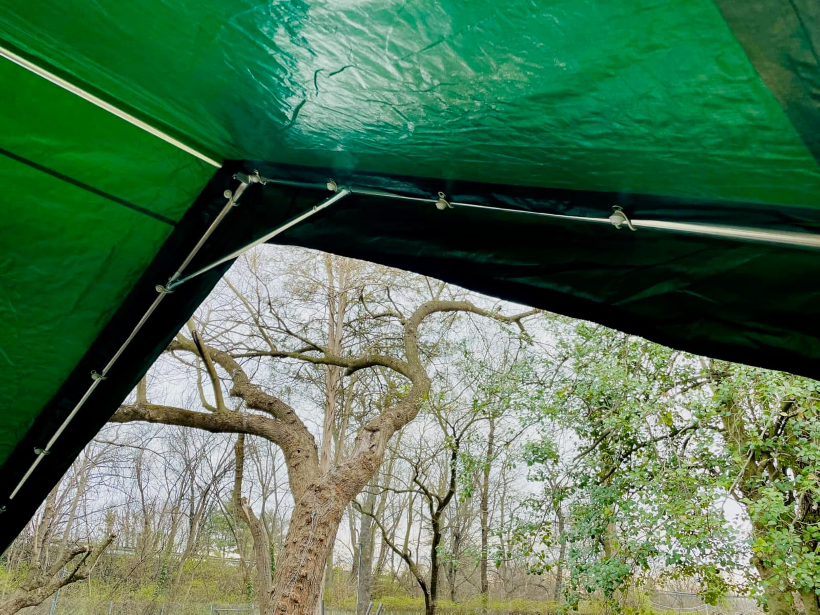 12x20 ft Heavy Duty Carport Potable Car Canopy Garage Party Tent Boat Shelter, Adjustable Height from 9.5 ft to 11 ft, Gray customer photo 1