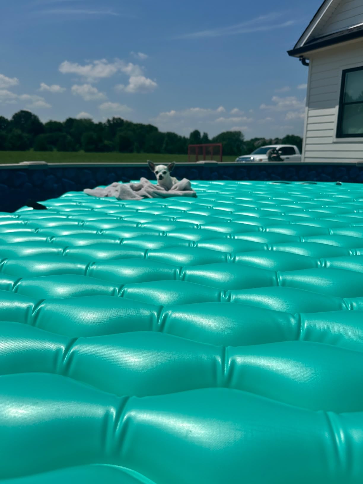 2025 Upgrade Giant Inflatable Floating Mat-Pool Float Lake Floats for Adults with Pool Hammock Pool Mats for Floating Swimming Pool Beach Lake for Summer Water Party customer photo 2