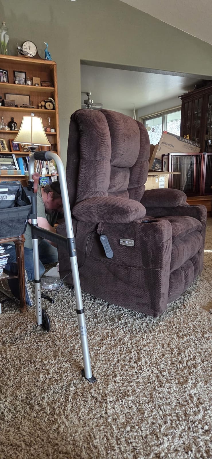 MCombo 3 Motor Lay Flat Power Lift Recliner for Elderly R7635 (Large-Wide) | Massage & Dual Heating, Infinite Position, Power Headrest, Big & Tall Elderly, 4.7