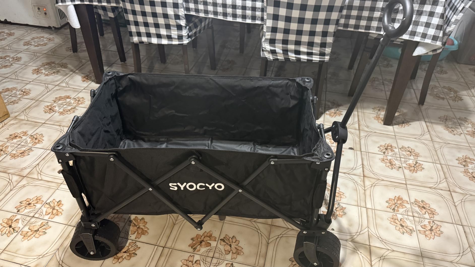 Beach Wagon 420LBS - Heavy Duty Wagons Carts Foldable, Collapsible Wagon with Big Wheels for Sand & Cup Holders for Camping Garden Sports Grocery customer photo 2