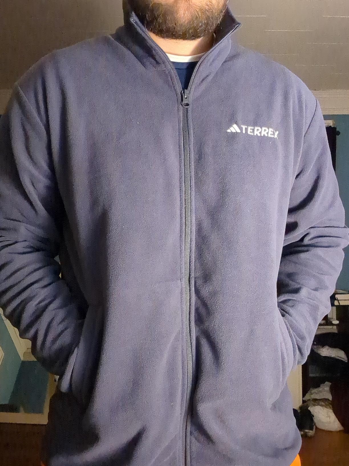 adidas Men's Terrex Multi Essentials Full-zip Fleece Hiking Jacket customer photo 1