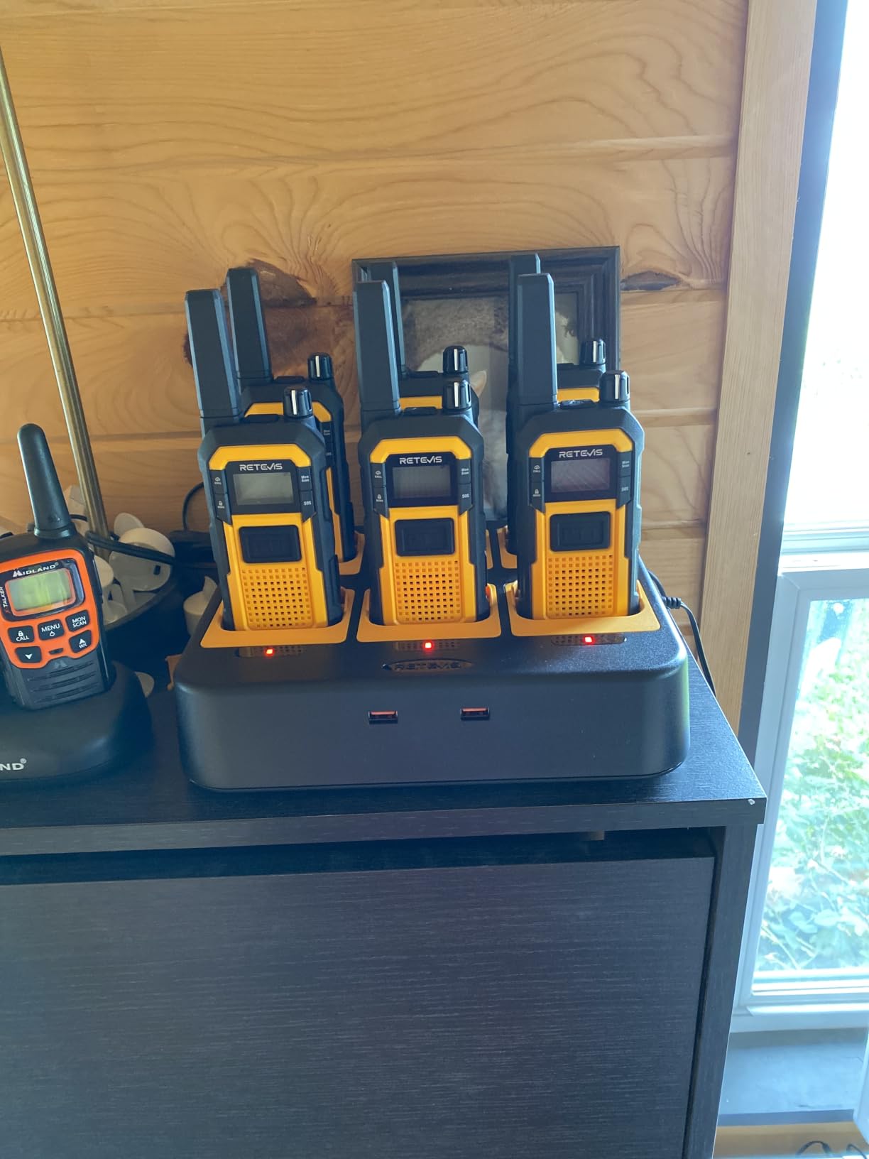 Retevis RB48 Walkie Talkies for Adults, Heavy Duty 2 Way Radios Long Range | for Jobsite Construction School, MIL-STD-810H, IP67 Waterproof, Shock Resistant, Dual PTT, 6 Pack with 6-Way Charger customer photo 2