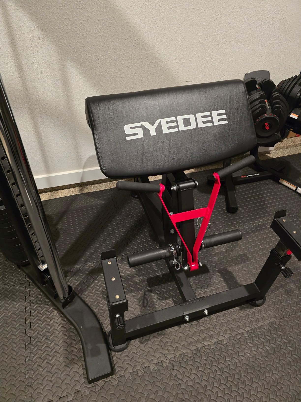 Mikolo Preacher Curl Bench, Plate Loaded Bicep Curl Machine, Bicep Workout Equipment, 2 in 1 Arm Training Machine for Home Gym customer photo 1