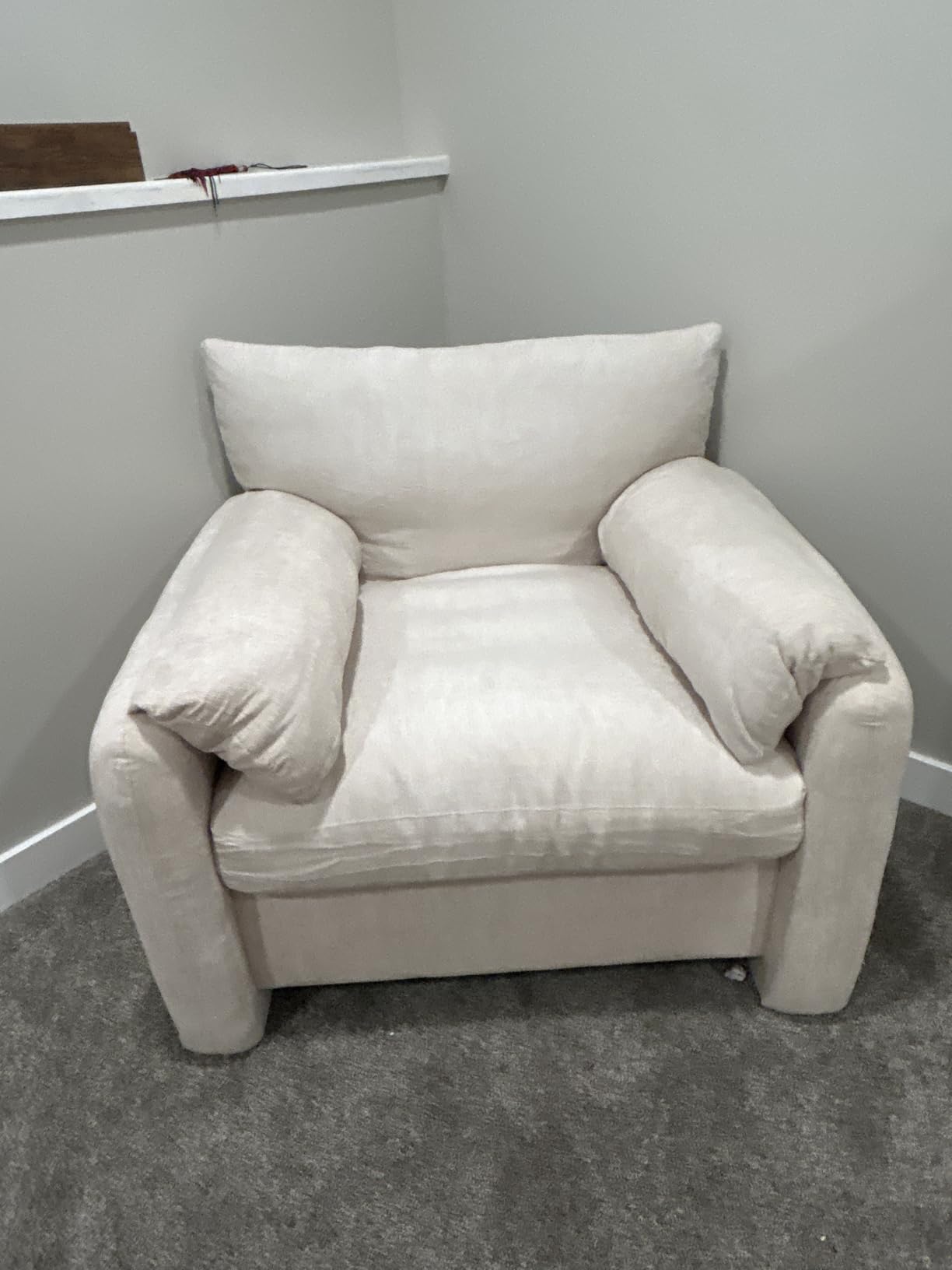 Accent Chair for Living Room, Oversized Reading Armchair, 38.6