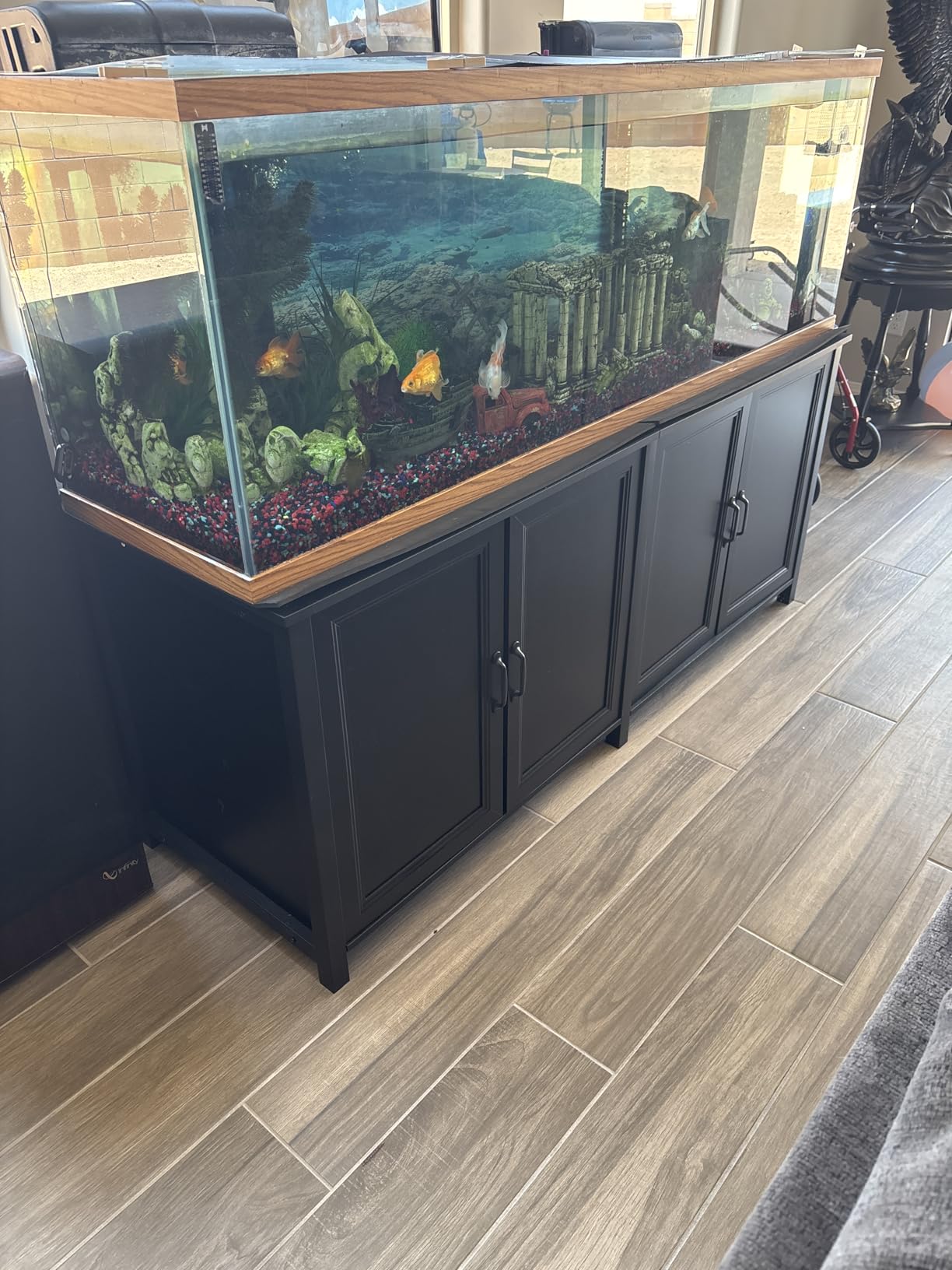 GDLF 100-150 Gallon Fish Tank Stand, 120 Gallon Tank Stand with 60