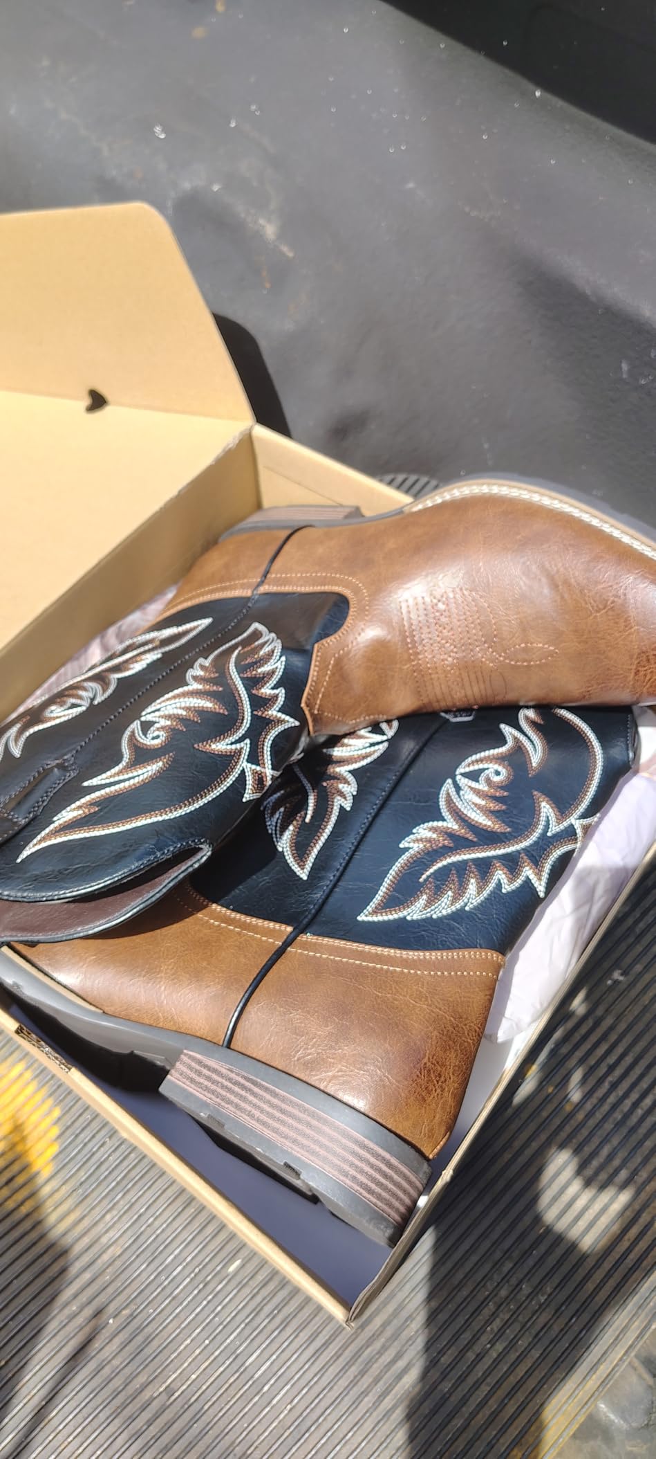 Cowboy Boots For Men Square Toe Western Boot customer photo 1