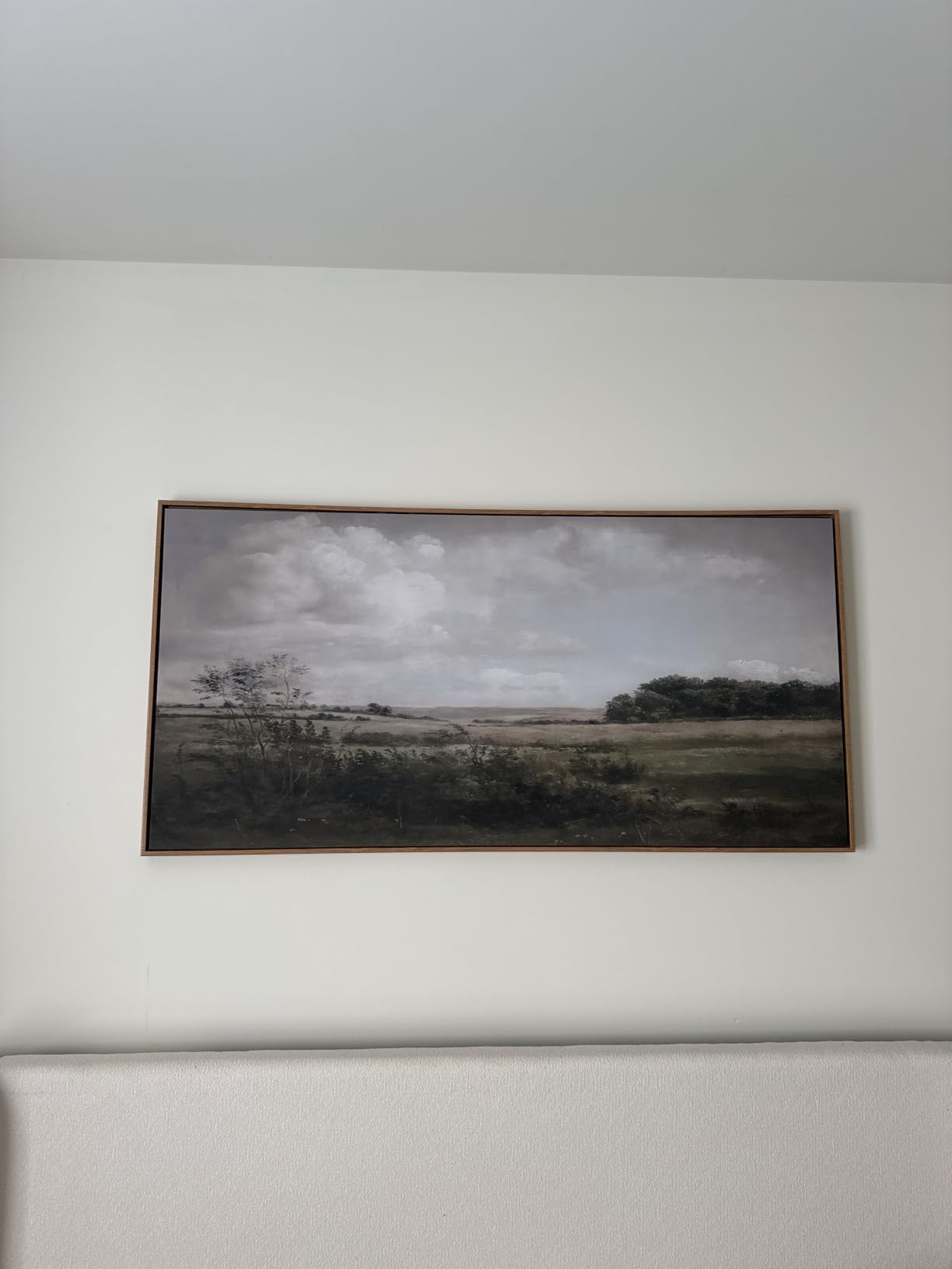 InSimSea Extra Large Framed Vintage Wall Art, Rustic Landscape, 48x24in | Wilderness Farmhouse Picture, Canvas, Long Horizontal, Bedroom Above of Bed Fireplace Living Room customer photo 2