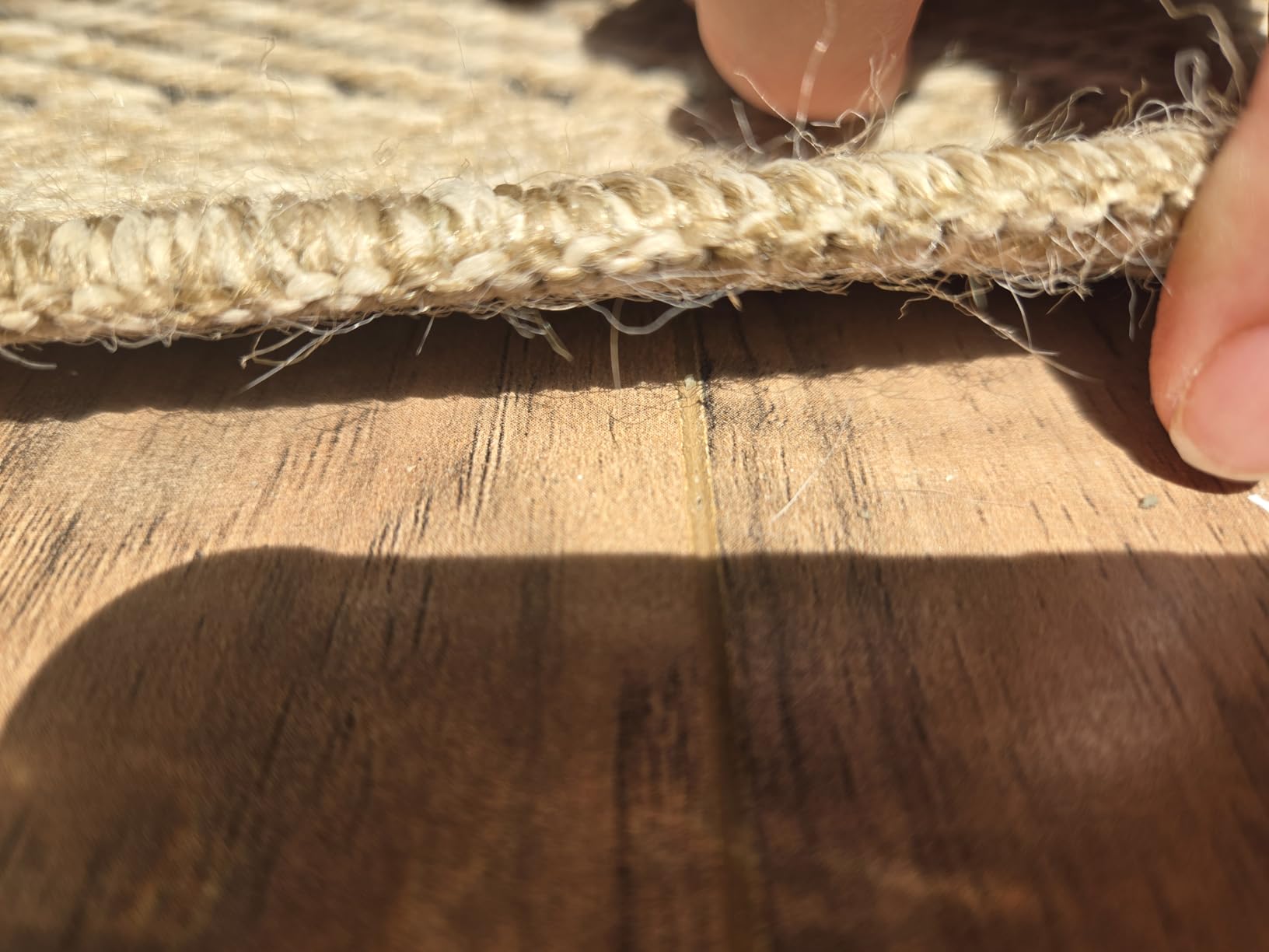 Easy Jute Rug 9x12, Indoor Outdoor Natural Color Fiber Area Rugs for Living Room and Patio Rug Herringbone Seagrass Boho Woven Design Easy-Cleaning Washable Outside Carpet Alfombras 9 x 12 customer photo 2