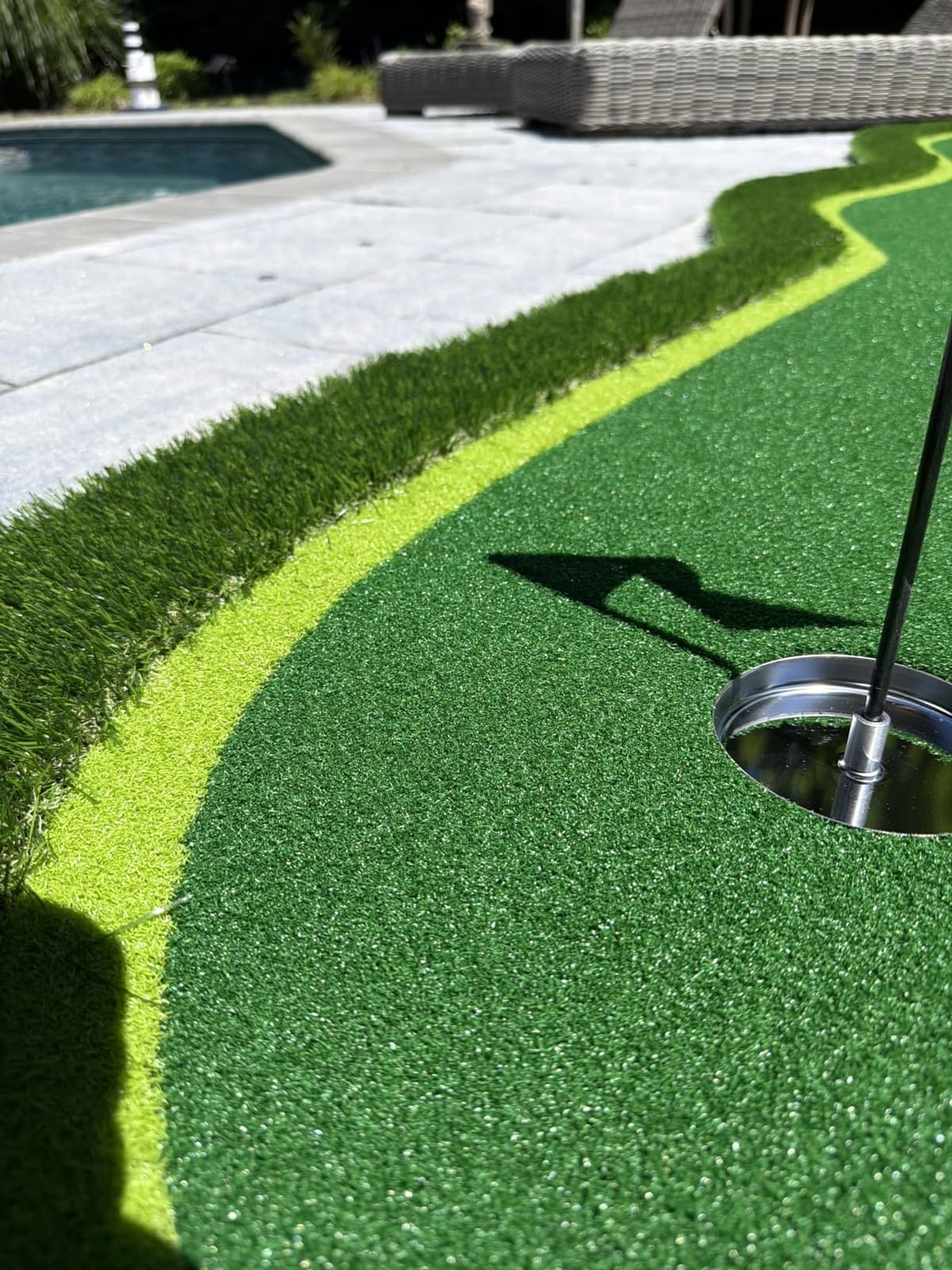 Golf Putting Green Mat, Golf Practice Training Mat for Indoor/Outdoor customer photo 2