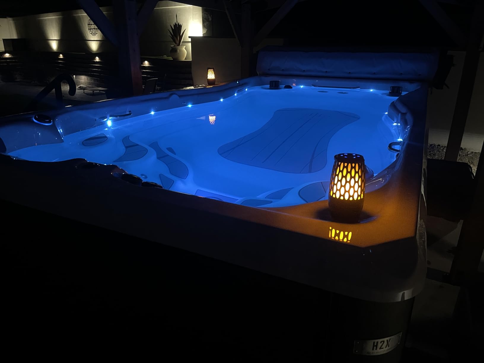 FROG @Ease Floating System for Swim Spas - Quick & Easy Self-Regulating Swim Spa Sanitizer - Swim Spa Maintenance System with Sanitizing Minerals & SmartChlor Technology customer photo 1