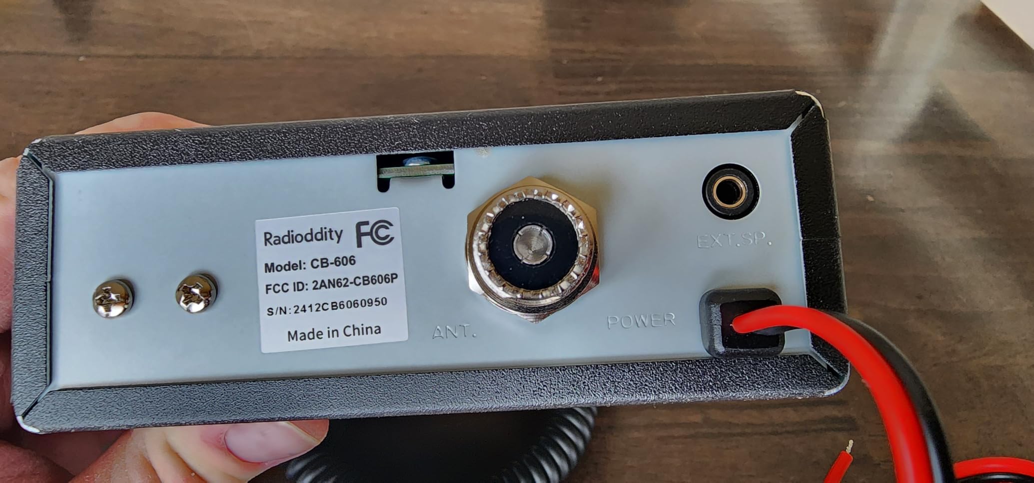 Radioddity CB-606 CB Radio AM/FM/PA, 40 Channels, 4W, 40 Channel, VOX, Compact Mobile Transceiver 2.2