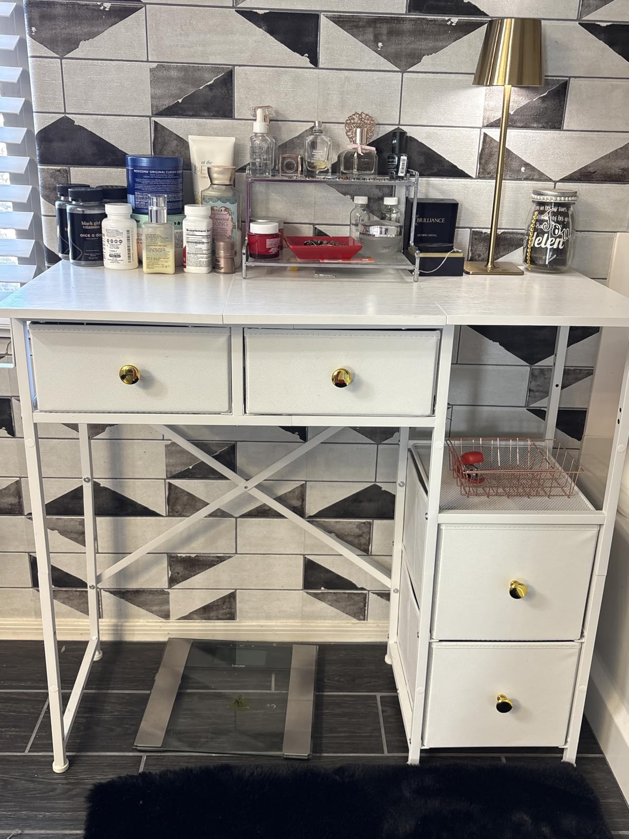 3IngSeagulls White Vanity Desk Without Mirror customer photo 2