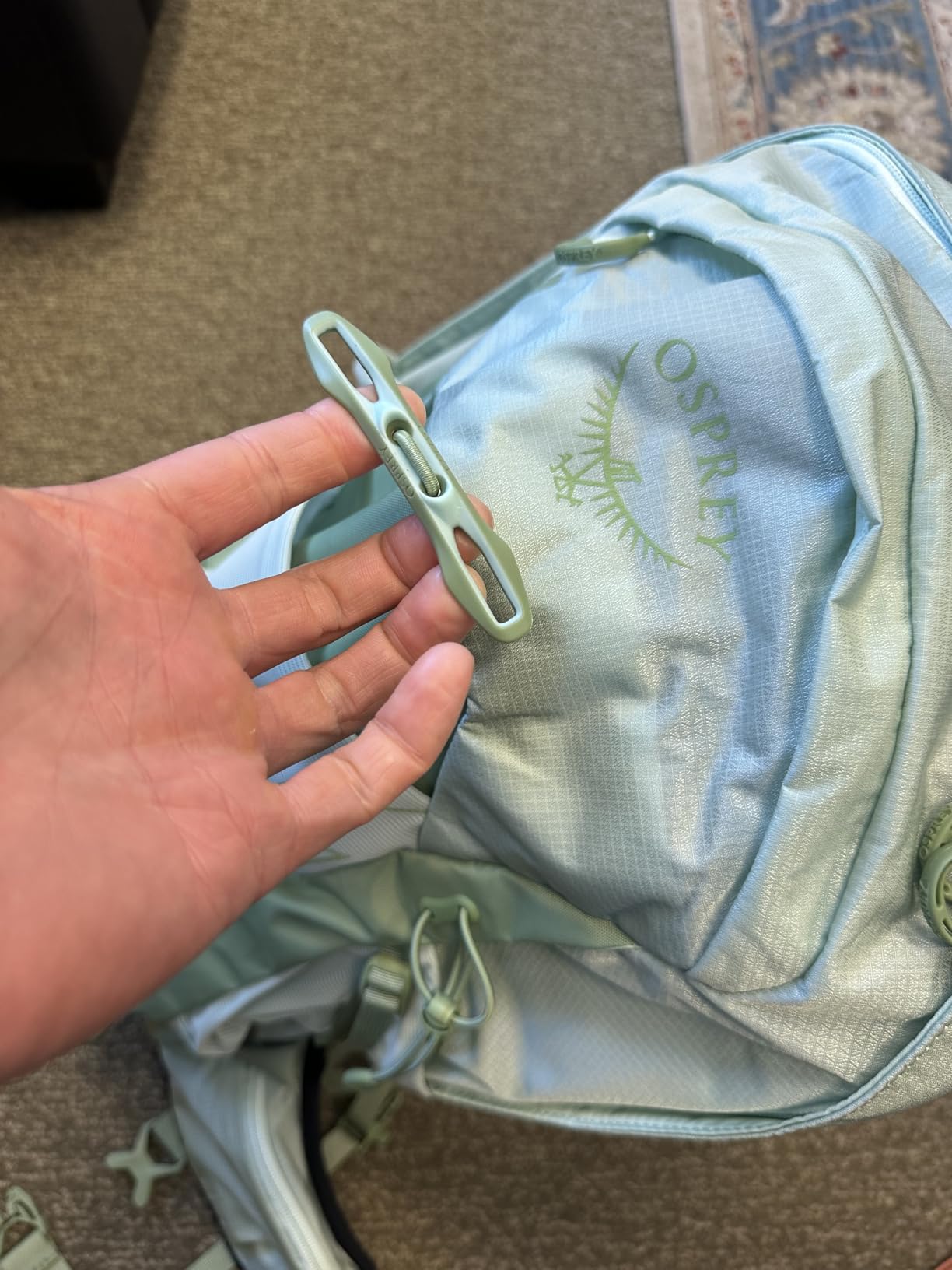 Osprey Tempest 22L Women's Lightweight Hiking Backpack - Small Daypack for Travel & Camping, Frosty Mint Green/Botanica customer photo 1