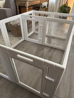 FXW AuraSpace Clear Acrylic Indoor Dog Playpen, 24