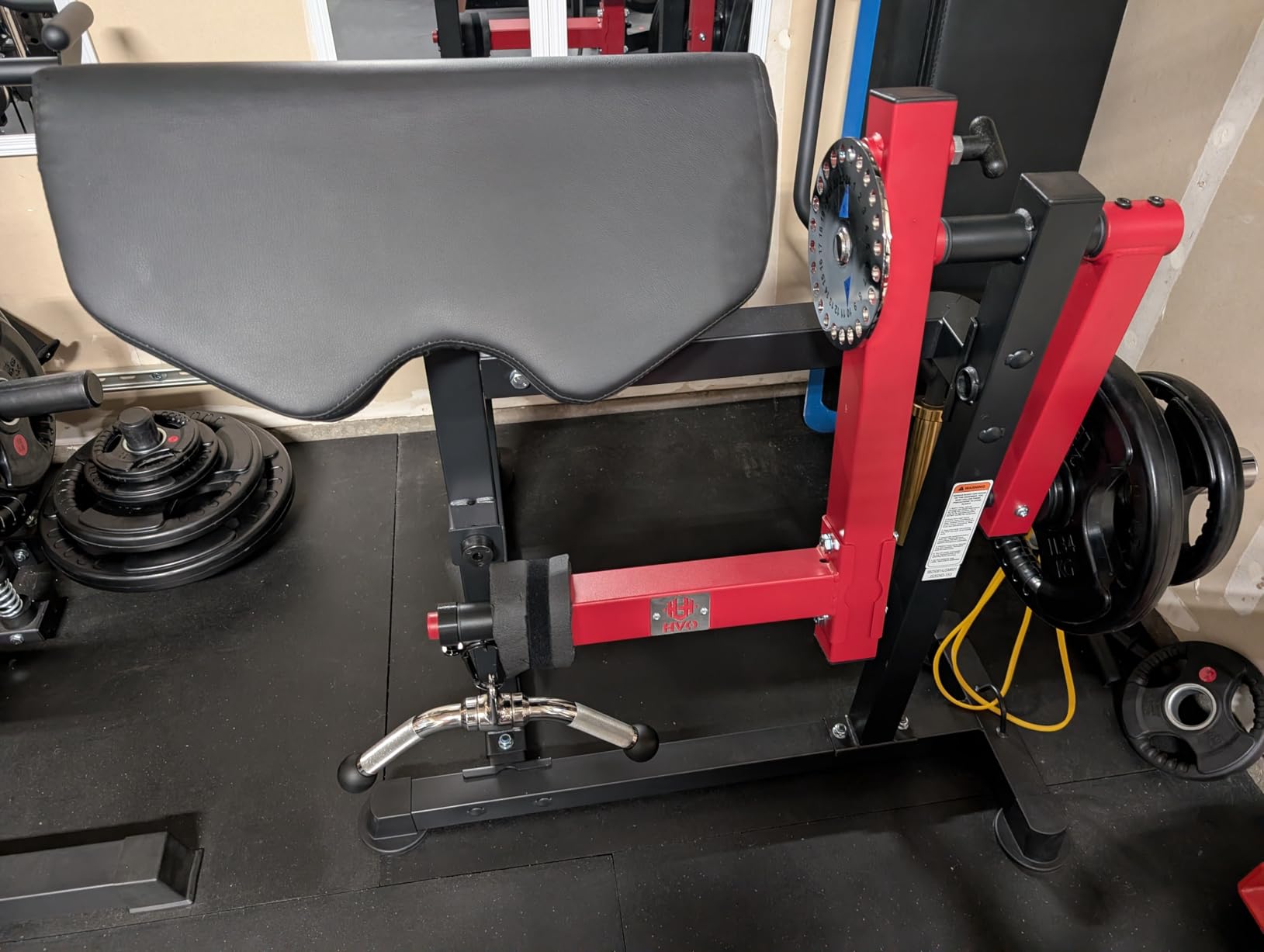 HVO Preacher Curl Bench & Bicep Curl Machine, Adjustable Arm Equipment | Adjustable Design Comfortable Arm Support Durable Steel Frame Smooth Curl Motion Home Gym Strength Equipment customer photo 1