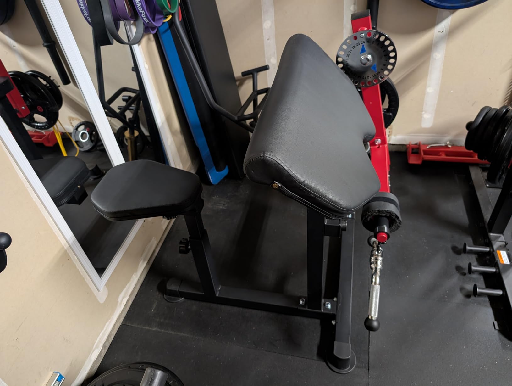HVO Preacher Curl Bench & Bicep Curl Machine, Adjustable Arm Equipment | Adjustable Design Comfortable Arm Support Durable Steel Frame Smooth Curl Motion Home Gym Strength Equipment customer photo 2