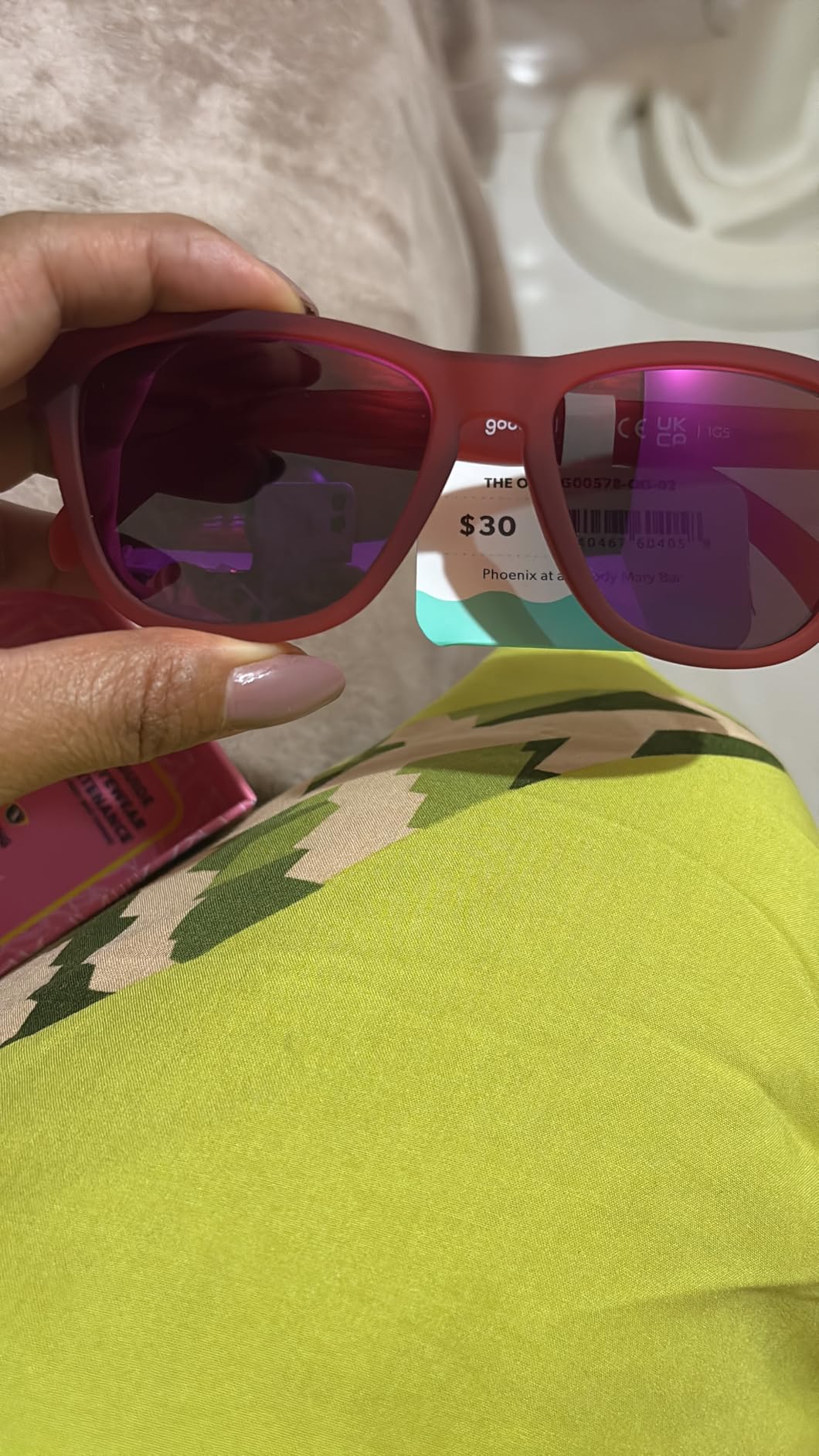 goodr OG Polarized Sunglasses Women & Men | Medium Fit, UV400, Non-Reflective/Mirrored Lenses, No Slip, Multi Colors customer photo 2