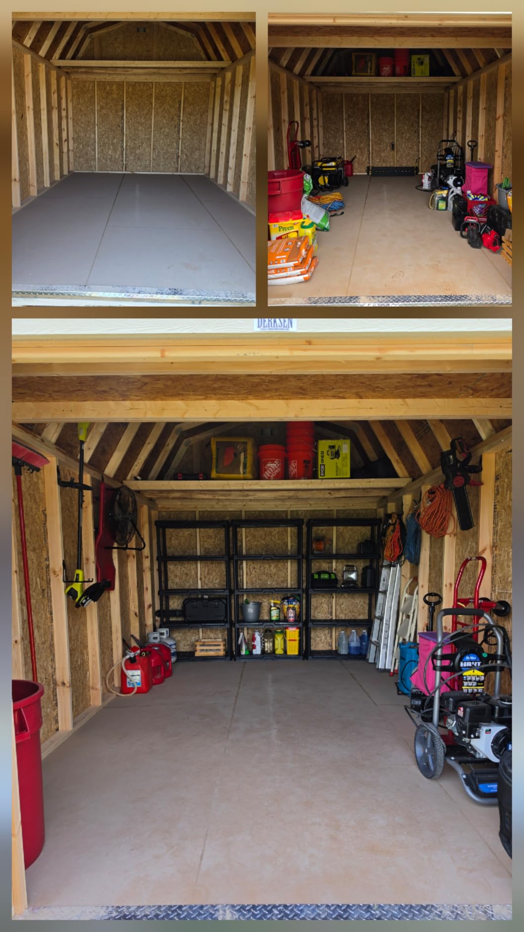 CENTREX 4-Tier Heavy Duty Plastic Storage Shelves for Garage, Black customer photo 1