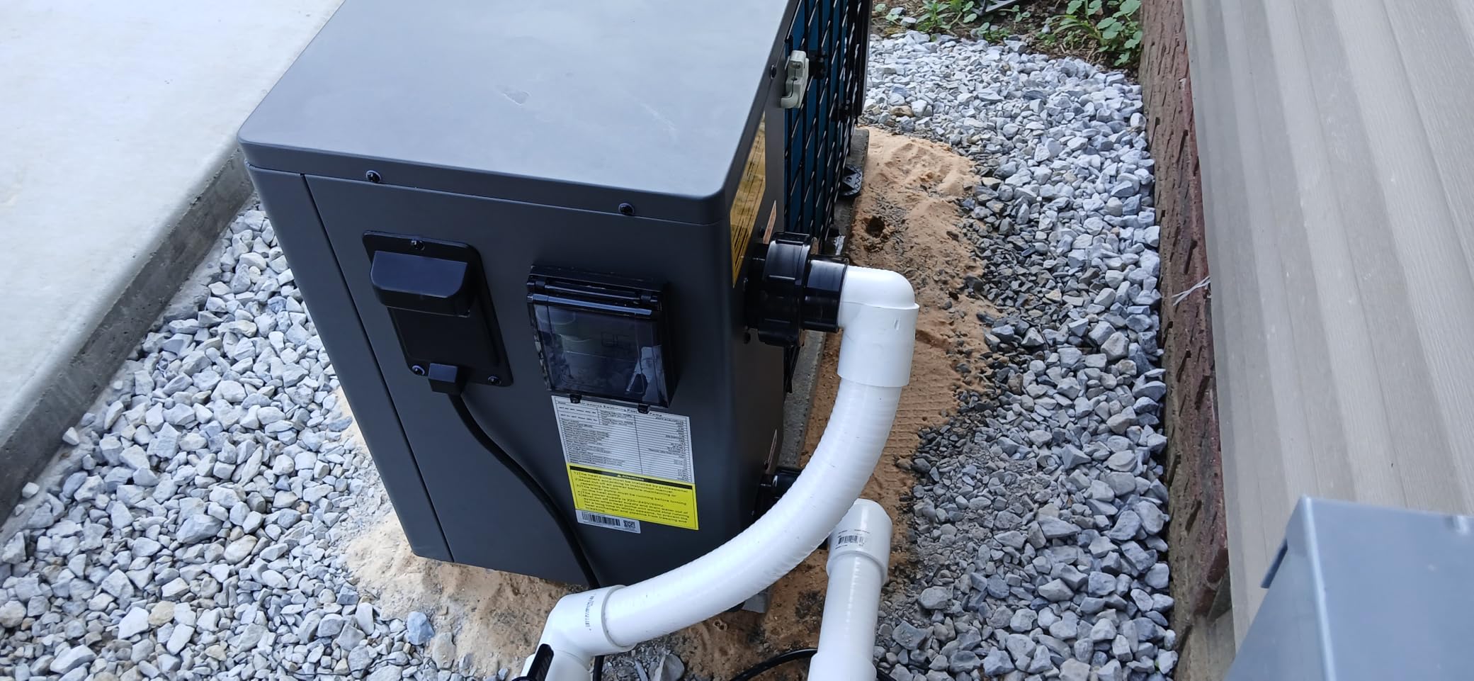 30,000 BTU Electric Above Ground Pool Heater for 8,000 Gallon | Swimming Pool Heat Pump For Inground Pools With High Efficiency COP 5.8 110V 60Hz Heating or Cooling WiFi Control customer photo 1
