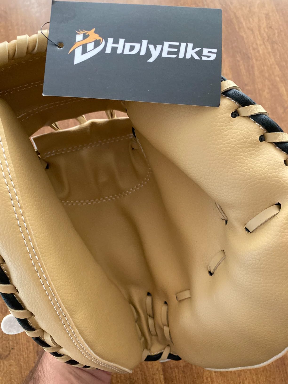 Baseball Catcher Glove,Baseball and Softball Catcher's Mitt for Kid Youth Aldult customer photo 2
