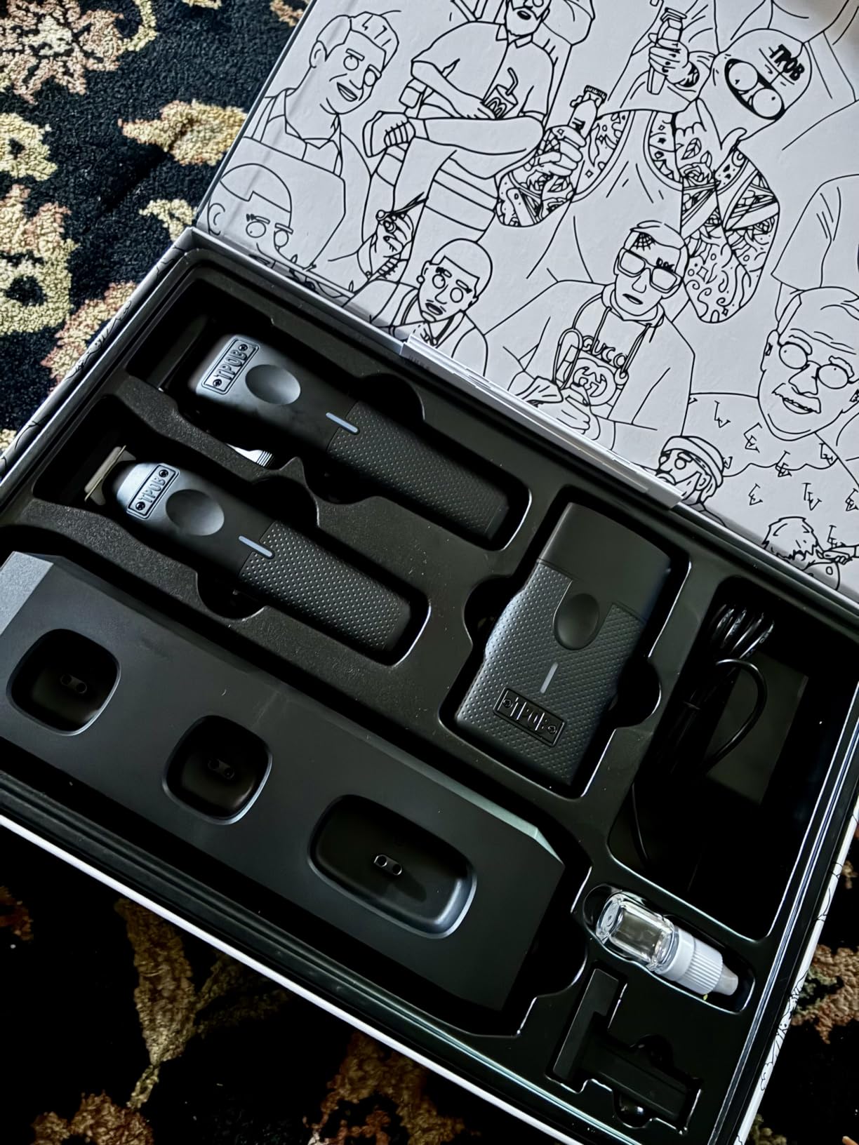TPOB Play Barber Hair Clippers for Men 7500 RPM with Rubber Grips (Blackout 3 Set) customer photo 1