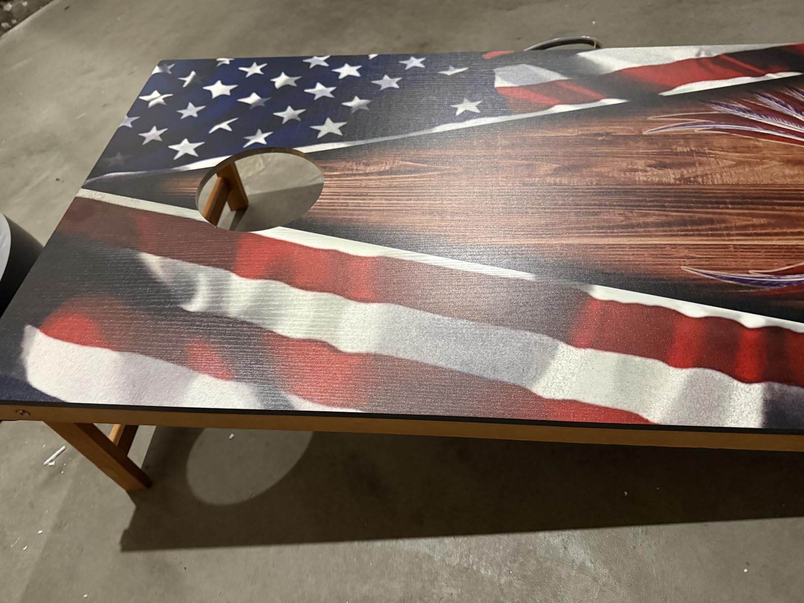 Cornhole Board Set,Corn Hole Games for Adults Outdoor,2X4FT Solid Wood Regulation Cornhole Boards with 8 Cornhole Beans Bags & Carry Case customer photo 1
