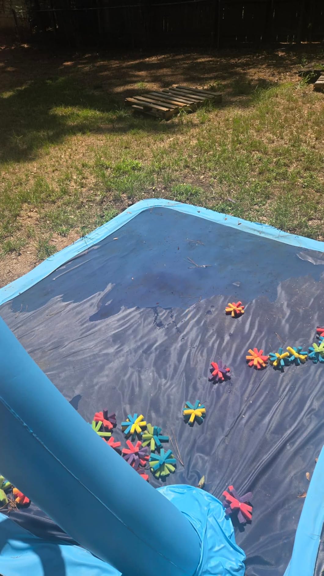 Splash Pad for Kids & Dogs, Large Sprinkler Pad Water Toys with Basketball Hoop, Thickened Non-Slip Splash Mat, Foldable Play Pool & Outdoor Summer Toys Ages 4-12 customer photo 1