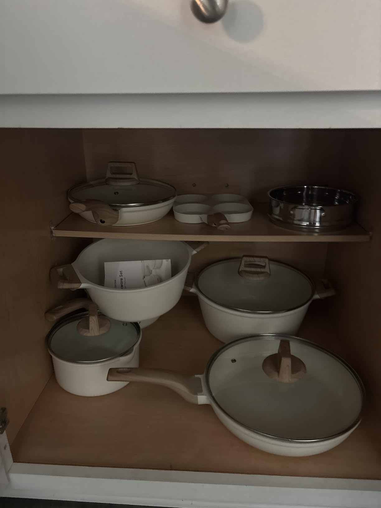 CAROTE 21-Piece Ceramic Pots and Pans Cookware Set, Non Stick Induction Cook Ware Kitchen Cooking Set Non-Toxic Health, PFAS Free customer photo 2
