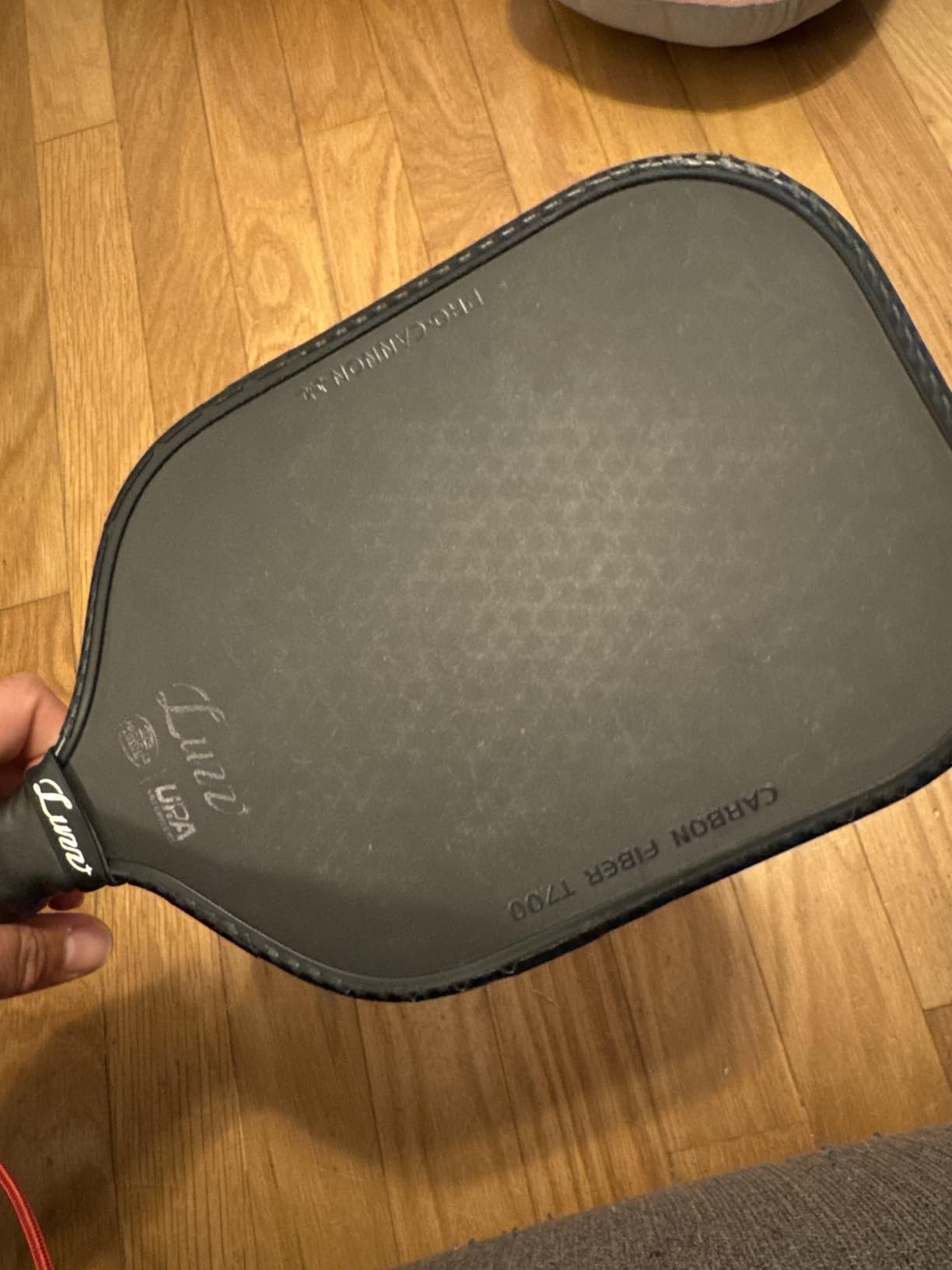 Luzz Pickleball Paddle Cannon Thermoformed T700 Carbon Fiber Honeycomb Core | Thermoformed Advanced T700 Raw Carbon Fiber Friction Surface & Honeycomb Core, Power Increase Large Sweet Spot 16mm Cannon customer photo 2