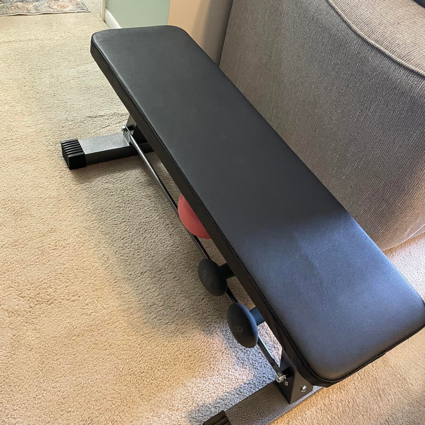 Finer Form Essential Flat Weight Bench for Home Gym, 1,000 lb Capacity | Heavy-Duty, For Bench Press, Hip Thrusts & Strength Training, Compact Home Gym Fitness Equipment, Free Workout Chart Included customer photo 1