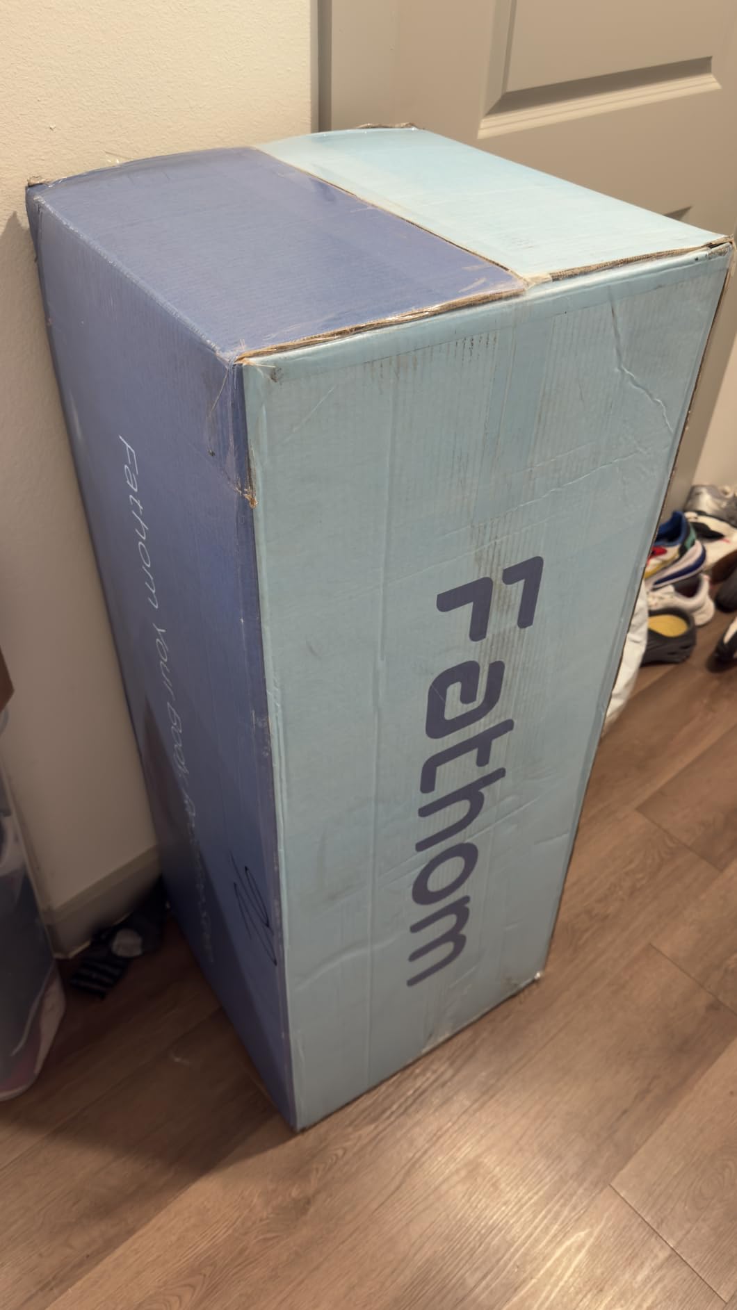 FATHOM Medium Queen Mattress 10 Inch Memory Foam Mattress Queen Size Bed in a Box for Back Pain Relief and Cool Sleep with Gel Foam and Removeable Fiberglass Free Cover, CertiPUR-US Certified customer photo 2