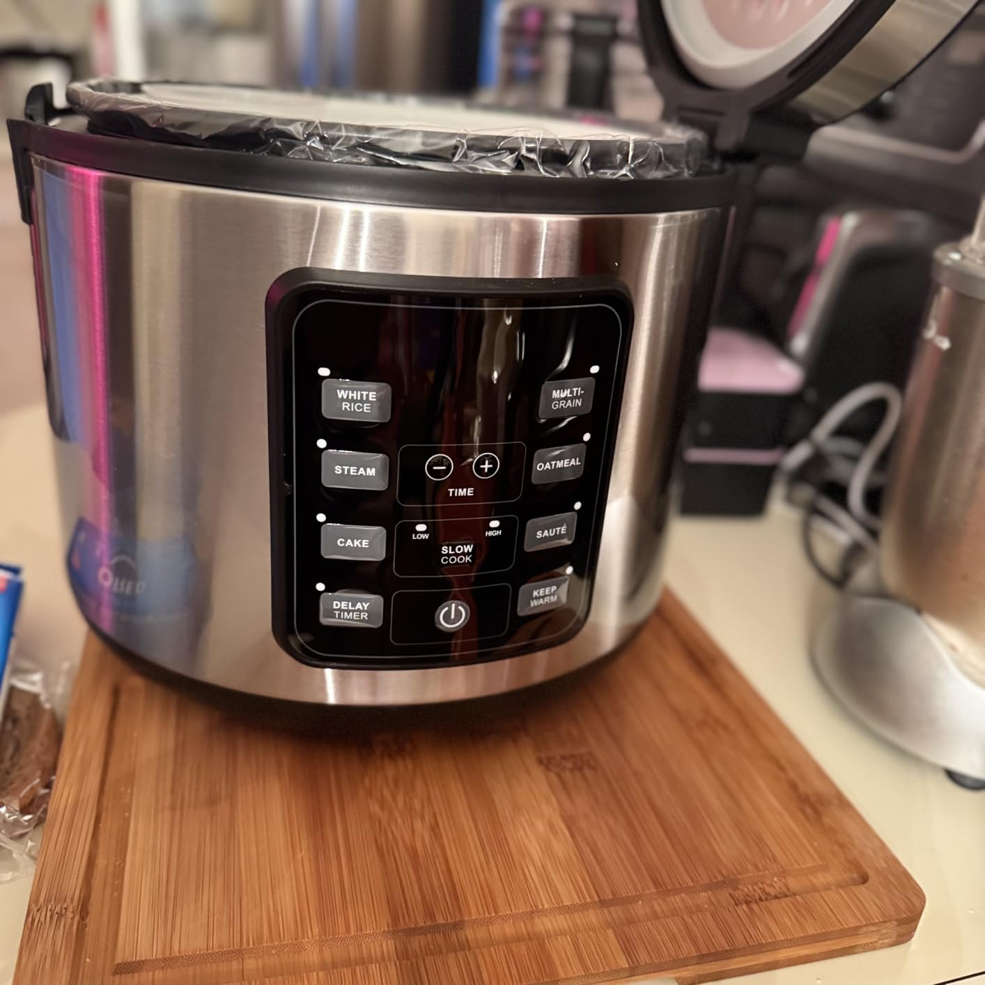 Gourmia Rice Cooker - 10 Cup Uncooked / 20 Cup Cooked, Stainless Steel, 7 Cooking Functions customer photo 1