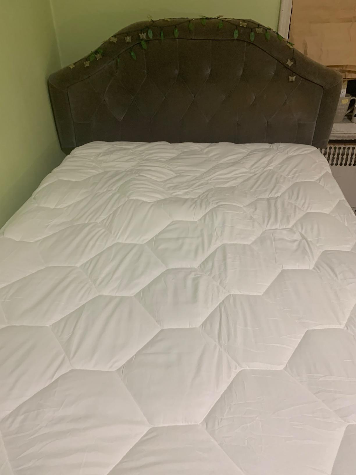 Favorland Mattress Topper Queen Size - Cooling Extra Thick Breathable Viscose Made from Bamboo Mattress pad - Soft Quilted Fitted Mattress Cover with 900 GSM Down Alternative Fill (8-21