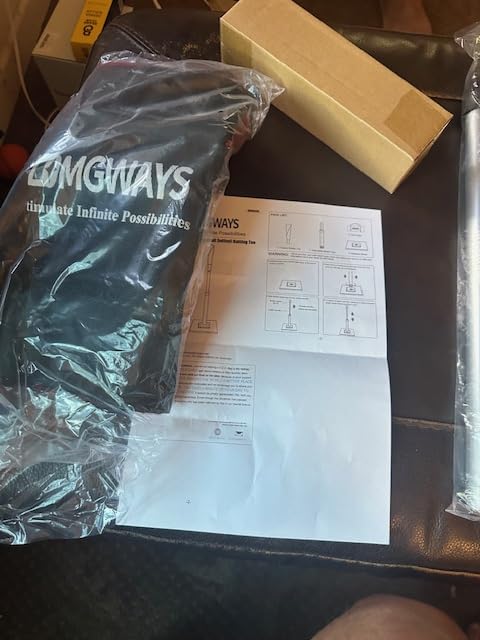 LOMGWAYS Adjustable Baseball/Softball Batting Tee for All Levels | Height Adjustment | Removable Rubber Top | Heavy-Duty Base | Portable | Multi-Sport Use | Easy Set up | for All Ages customer photo 2