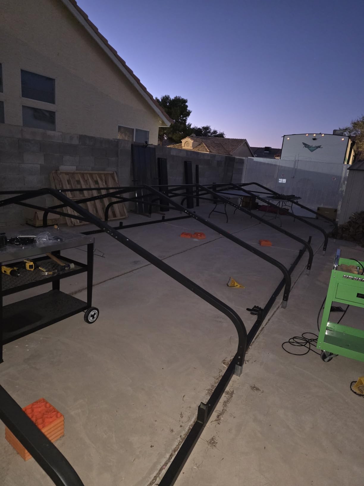 MFSTUDIO Metal RV Carport 14x35ft, Heavy Duty Carports Car Canopy Shelter | Garage Shed Shade Tall Cars Port kits Portable Height 13ft for Large RVs with Galvanized Steel Roof, Frame for Boats ,Truck customer photo 2
