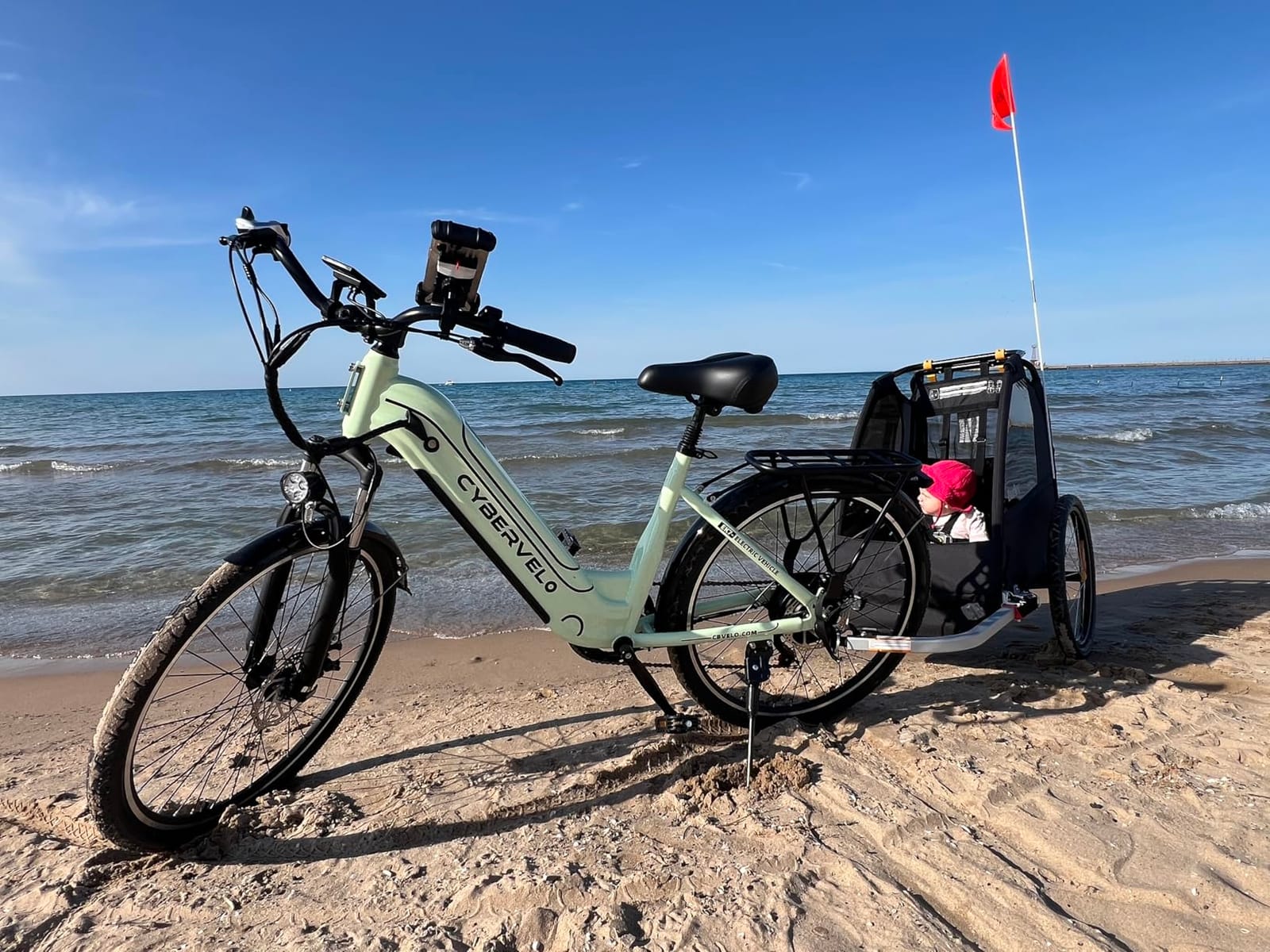 Cybervelo 1000W Peak Electric Bike for Adults, Up 80 Miles Removable Battery Ebike, 26