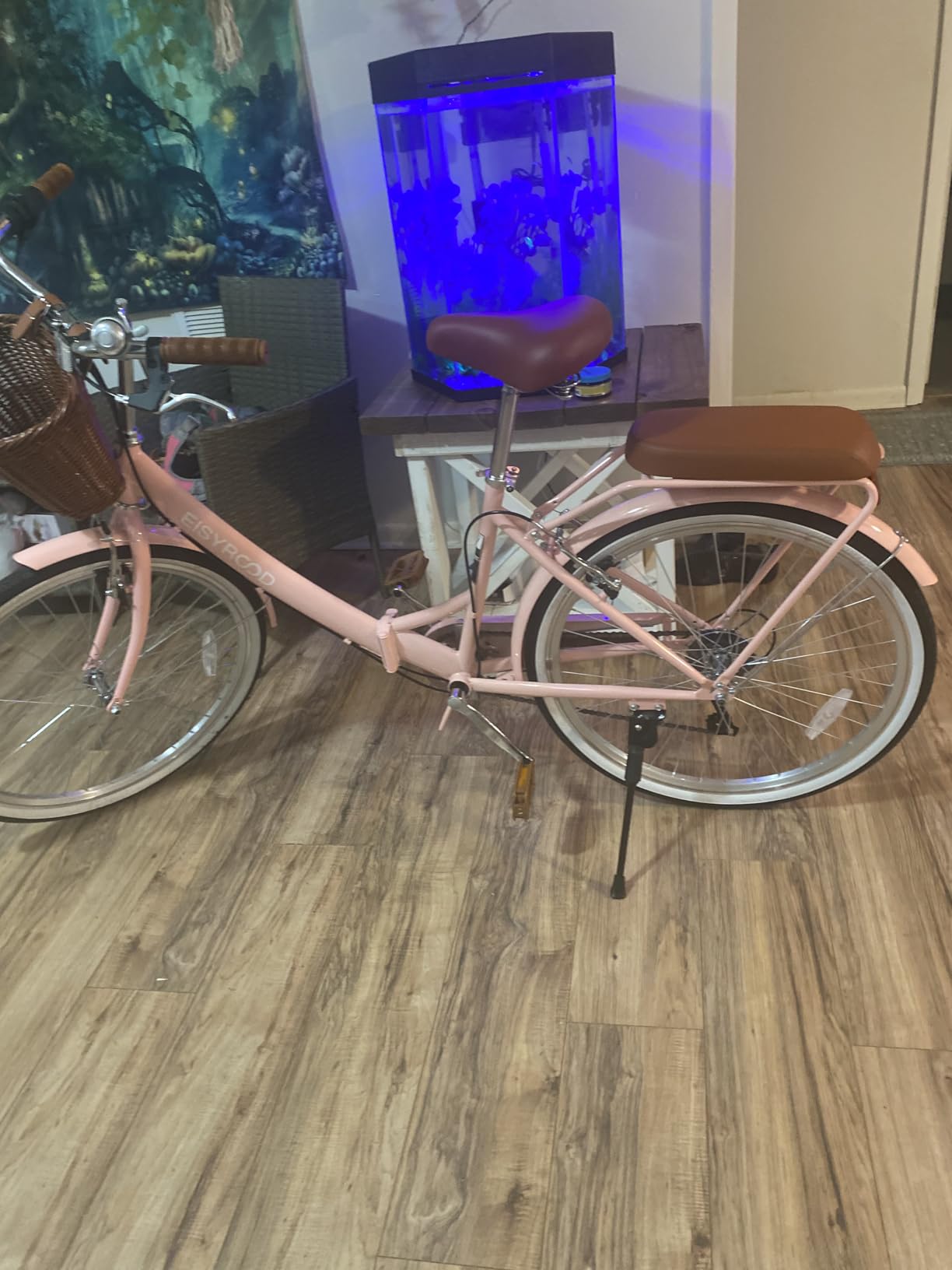26 Inch Beach Cruiser Bike for Women, Hybrid Womens Bike with 7 Speeds, Adjustable Seat, Lightweight Women Beach Cruiser Bike with Anti-Skid Tire, V-Brake customer photo 1