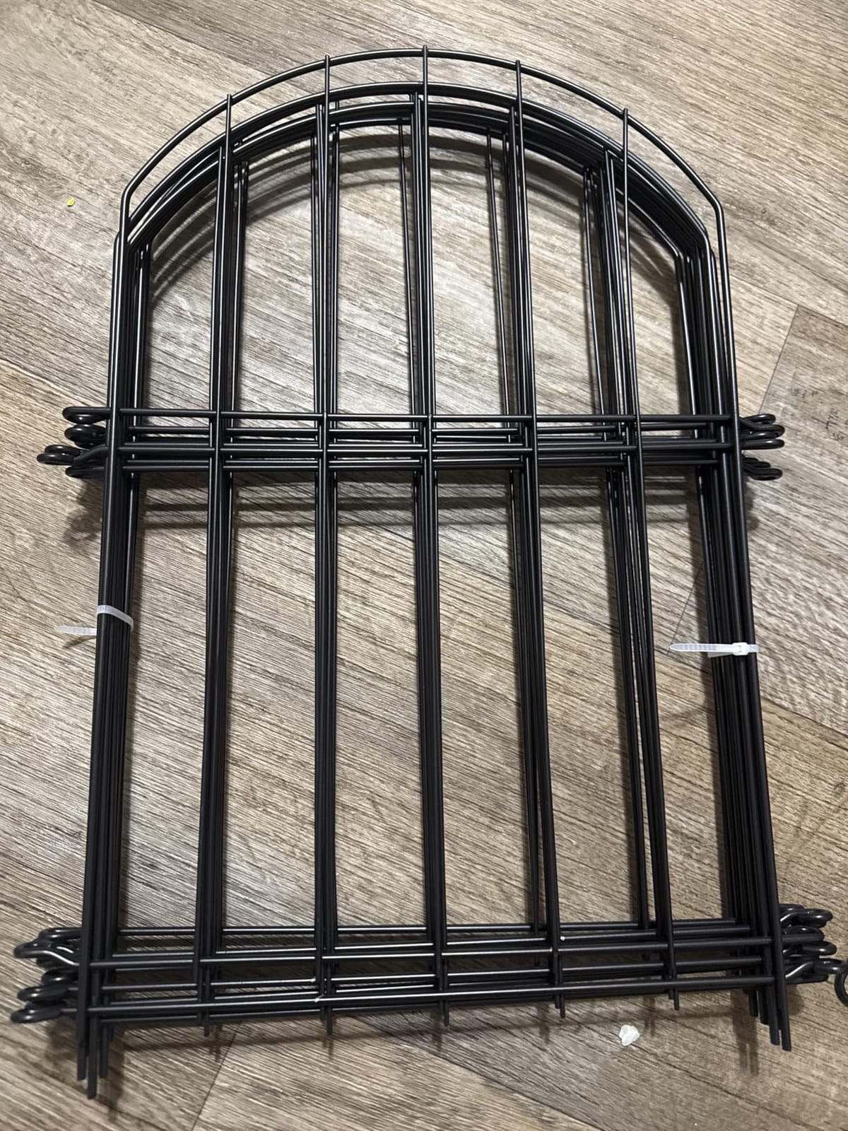 Decorative Garden Fence 17in (H) x10ft (L), Arched Rustproof Metal No Dig | Small Fence for Dogs & Rabbit, Ornamental Animal Barrier for Flower Beds, Border Panels Fencing for Yard & Patio Outdoor Decor customer photo 2